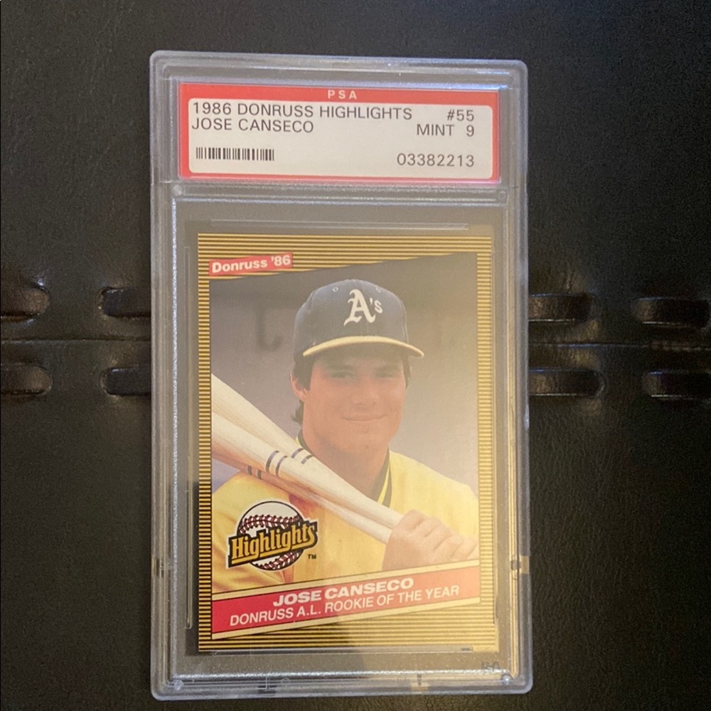 1986 Donruss Highlights Jose Canseco Trading Card